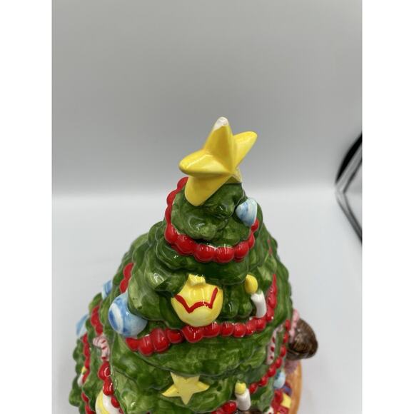 Vintage 1978 Joan Walsh Anglund Christmas Tree Children Cookie Jar - Picture 4 of 11